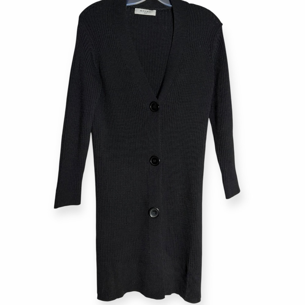 Bailey Designer A Black Women's Cardigan Sweater - Elevated Casual Wear Size XS - Picture 2 of 5